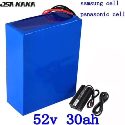 48V 52V 1000W 1500W 2000W Electric Bike Battery 52V 30AH Lithium Battery 52V 30AH E-Bike Battery Pack use samsung/panasonic cell