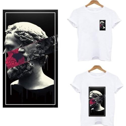 Applique thermo stickers on clothes iron on heat-sensitive patches transfer fusible clothing heat transfer stickers custom