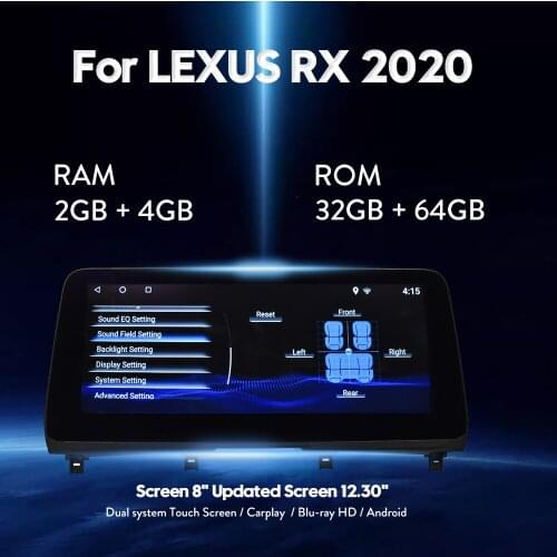 Autoradio dvd player for-LEXUS RX 2020 gps navigation android 12.3 inch car multimedia radio player