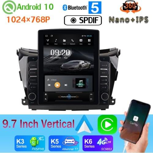 9.7" Vertical Tesla Android 10 DSP Car Multimedia Radio GPS PX6 4+64G For Nissan Murano 3 Z52 2015-2019 SPDIF 360 Camera CarPlay
