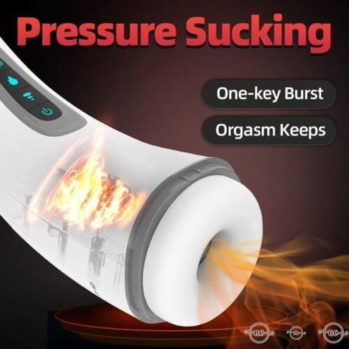 Automatic Powerful Sucking Male Masturbator Cup Heating Vibration Orgasm Adult Sex Toys Real Blowjob Sucker Sex Machine for men