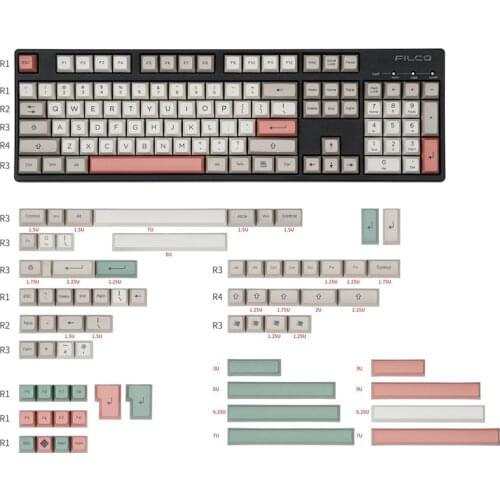 Dyesub PBT Keycap SA profile 9009 for mx Mechanical Keyboard 174 keys