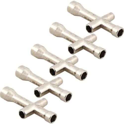 5Pcs 4/5/5.5/7mm Small Cross Wrench Hex Socket Repairing Tools Maintenance Tools Sleeve for Redcat HSP 80132 RC Car