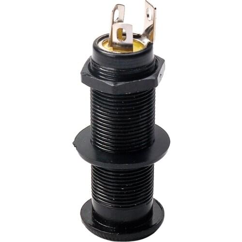 Guitar Cylinder Flush Mount Output Jack Low Pin Straight Socket for Guitar