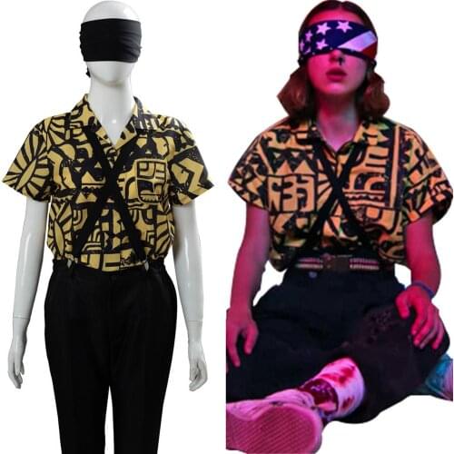 Stranger Things 3 Cosplay Eleven Cosplay Costume T Shirt Dress For Women Girls Halloween Party Costume