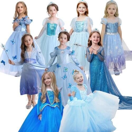 Halloween Costumes For Kid Girls Dress Up Party Dress Girls Prom Gown Baby Girls Princess Role Cosplay Children Clothing