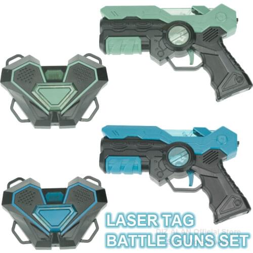 Laser Tag Battle Gun Kit Electric Infrared Toy Guns Weapon Kids Laser Strike Games For Boys Children Indoor Outdoor Sports
