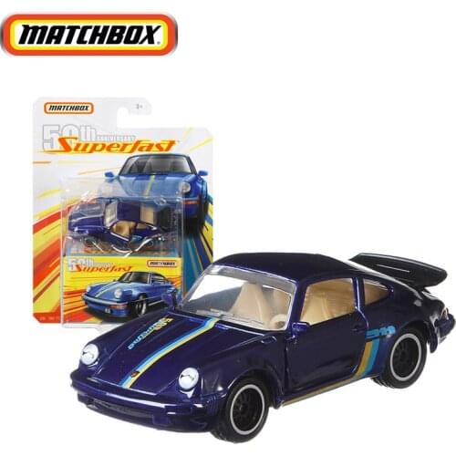 Matchbox Alloy Model Carr 50th Anniversary Collection Model 80 Porsche 911 Turbo Metal Diecast Model Car Toys for Collcetion