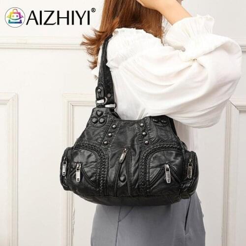 Fashion Women Soft PU Leather Pure Color Shoulder Crossbody Messenger Bag Casual Ladies Large Capacity Handbags