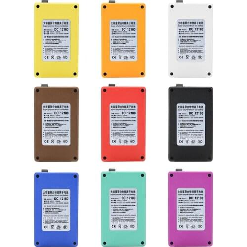 MasterFire 10set/lot Portable DC 12180 DC 12V 1800mah Rechargeable Li-ion Battery Lithium-ion Batteries Pack for CCTV camera