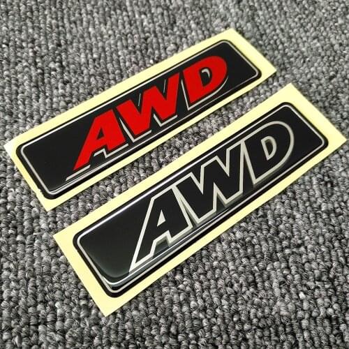 For Toyota Impreza Subaru Honda 4WD 4X4 Off Road SUV Sticker AWD Tail Emblem Badge Rear Decal Logo 3D 2017 2018 2019 2020