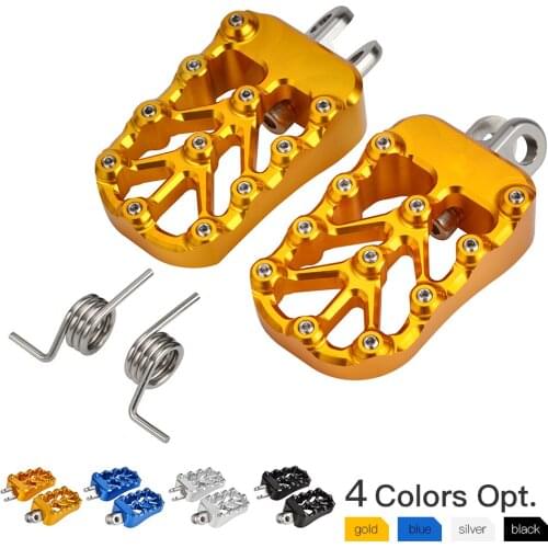 NICECNC Wide Foot Pegs Rest Pedal Footrests Footpeg Mounting Kit For Suzuki DRZ400 DRZ400E DRZ400S DRZ400SM 2000-2021