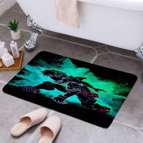 My Hero Academia Anti-slip Doormat Vacuuming Water Absorbing Kitchen Bedroon Bath Floor Mats Home Entrance Home Decora