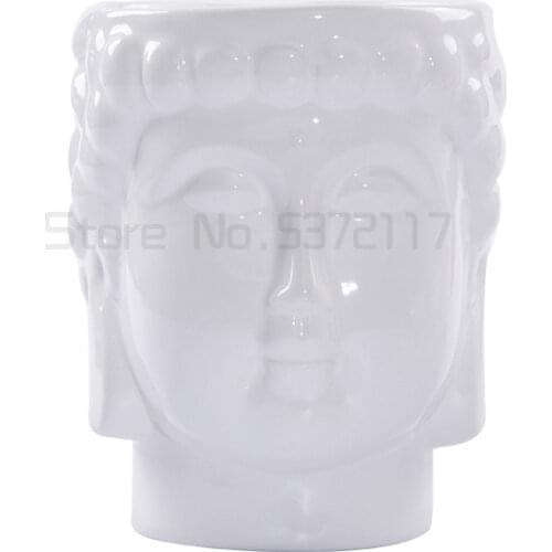 Silicone Mold 3d Vase Molds Cement Flowers Pots Buddha Head Mould Classic Home Furnishings Desktop Decorations Silica Gel