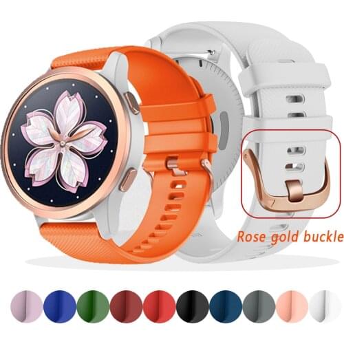 Silicone Replacement For garmin Vivomove 3S/Vivoactive 4s 18mm Strap for Huawei B5/Huawei Watch 18mm/Huawe honour1 Bracelet