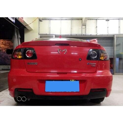 For Mazda 3 Year 2006-2012 ABS Plastic Material Car Rear Wing Lip Spoiler