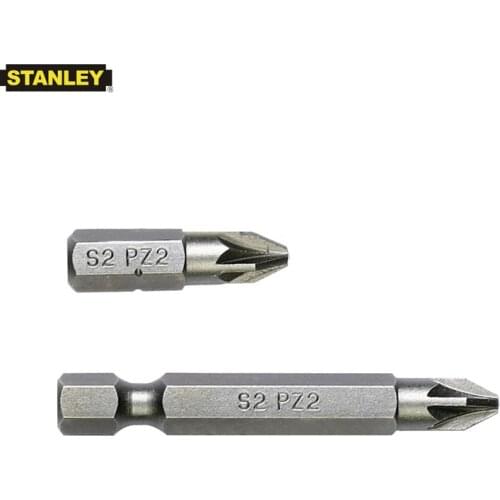 Stanley 10pcs 1/4 hexagon shank screwdriver bits PZ3 PZ2 bit screw driver kit 25mm 50mm precision head S2 alloy steel