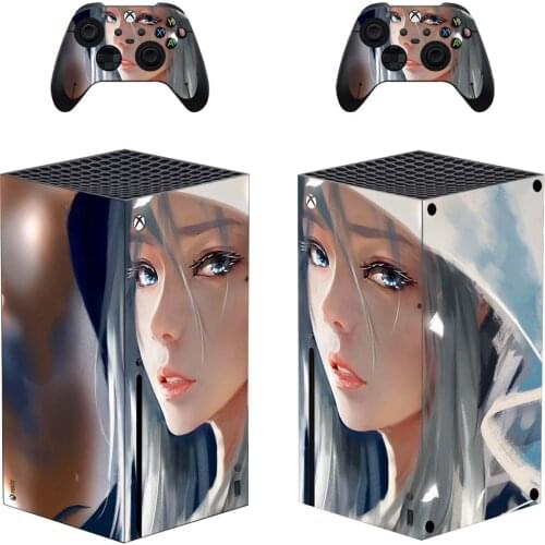 Girl1 Style Xbox Series X Skin Sticker for Console & 2 Controllers Decal Vinyl Protective Skins Style 1