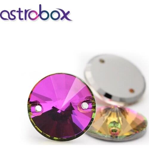 Flat Back Rhinestones Rivoli Crystal Glass Hotfix Rhinestones Sew on Crystal for Decoration Wedding Dress/Clothing Accessories