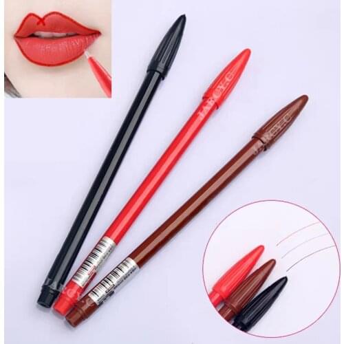 Microblading Supplies Tattoo Marker Pen red Color Surgical Skin Marker Pen Tools for Permanent Makeup Eyebrow Tattoo Supplies