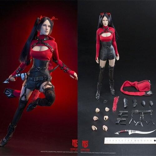 MS-005 1/6 Female Action Figure Head Body Clothes Accessories Full Set In Stock