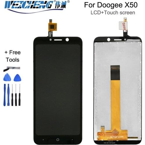 WEICHENG 5.0''For Doogee X50 X50L LCD Display+Touch Screen Digitizer Assembly For Doogee X50/X50L Mobile Phone Accessories