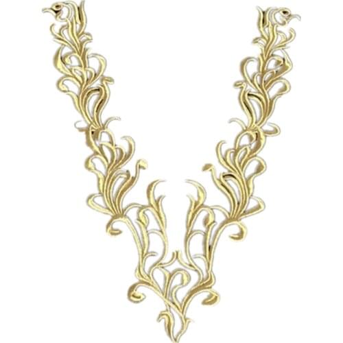 Zsbszc 5 pcs 50cm патчи collar Embroidery corsage DIY cloth stickers decals samba stage performance clothing accessories CA029