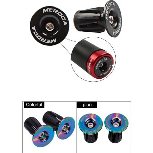 1 Pair Mountain Bike Bar End Plugs Aluminum Alloy Lock Bicycle MTB Road Bike Handle Handlebar Plug End Cap Handlebar Accessories