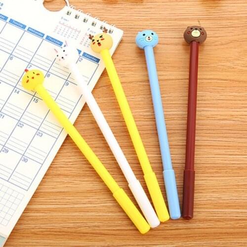 1pcs Expression Gel Pen 0.5mm Cartoon Cute Pens Novelty Student Kawaii Pen Cute Stationery Writing Pens Kawaii School Supplies