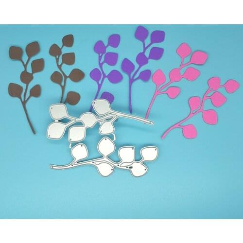 2 exquisite leaf metal cutting die for DIY scrapbook, card making, photo album, embossing crafts, photo frame decoration