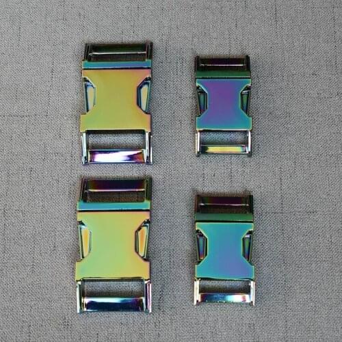 20 Pcs 20mm 25mm Heavy Metal Side Release Buckle For Paracord Bracelet Dog Cat Collar Sewing Diy Accessories Seat Belt Break