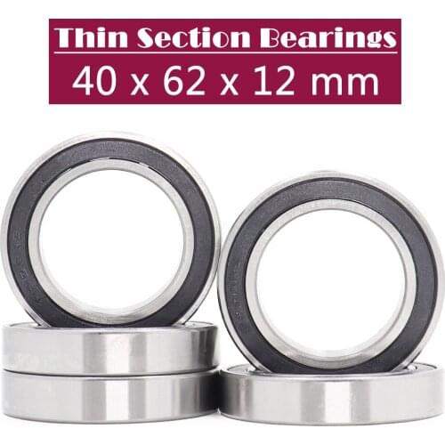 6908-2RS Bearing ABEC-1 ( 5 PCS) 40x62x12 mm Thin Section 6908 2RS Ball Bearings 6908RS 61908 RS