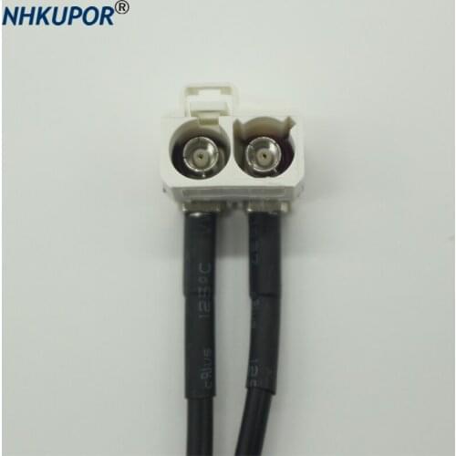 Radio Antenna Adapter 1-2 Conversion Cable for VW RNS 310 RNS315 RNS510 RCD310 RCD510 MFD3 Skoda Columbus Amundsen Media System