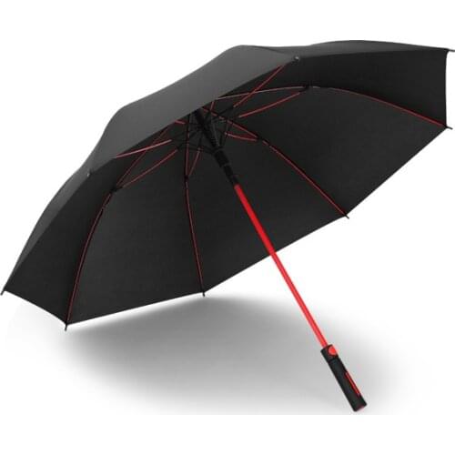 Automatic Long Handle Advertising Windproof Golf Umbrella Super Light Waterproof Larger Umbrella Can be Customized Logo
