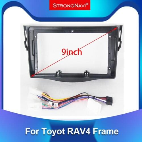 Car Fascia For TOYOTA RAV4 2007-2012 camry Fortuner Hilux Avalon Prado 150 Kits Audio frame In-dash Mount Installation