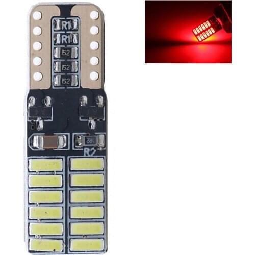 Car headlight bulbs W5W 24SMD 4014 LED Car Vehicle License Plate Light Clearance Parking Lamp