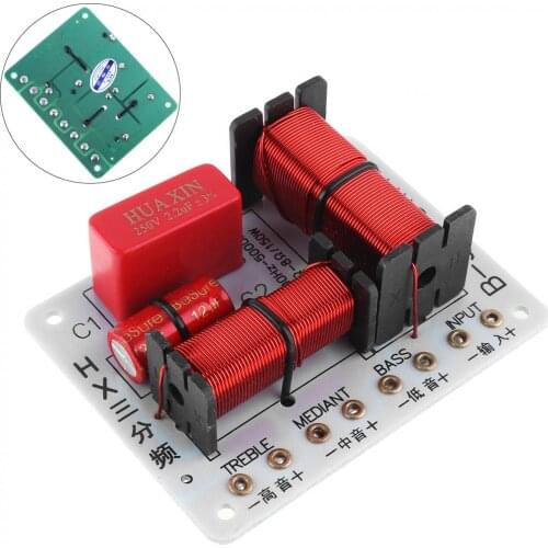 150W Speaker 3 Way Audio Frequency Divider Loudspeaker 3 Unit Crossover Filters for Speakers