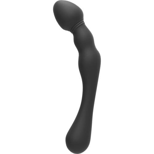 Double Ended Silicone G Spot Wand Prostate Massage Stick Butt Plug Penis P-Spot Stimulator Anal Plug Dildo Sex Toy for Women Men