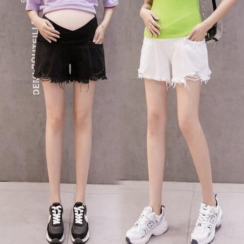 Maternity low-rise denim shorts Summer thin outerwear fashion summer casual summer loose leggings