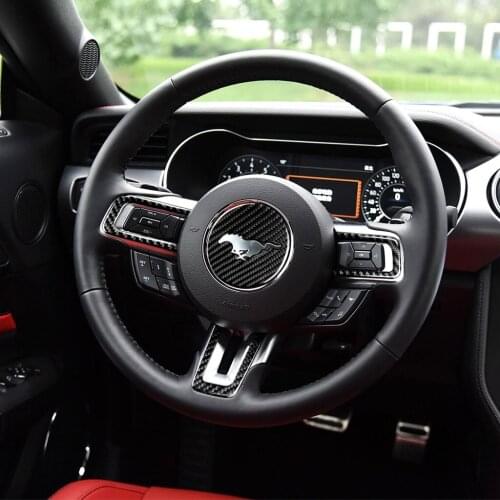 Hot sale 3D Metal Ford Mustang emblem badge steering wheel car sticker for Ford Mustang 2015 2016 2017 Car styling