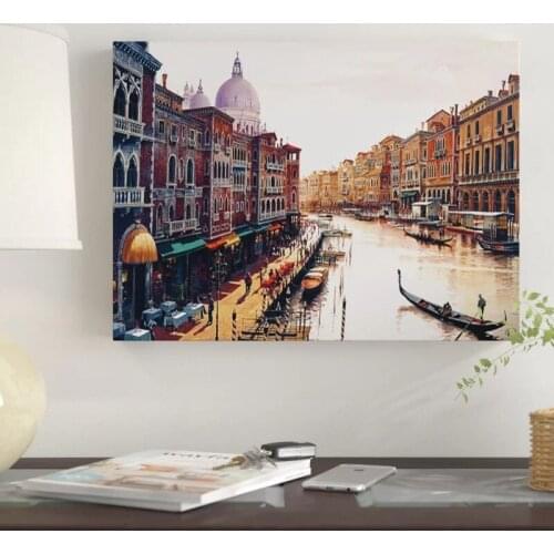 Canvas HD Floating City Of Venice Scenery Prints Pictures Wall Art Painting Home Decor Modular Poster Living Room No Framework