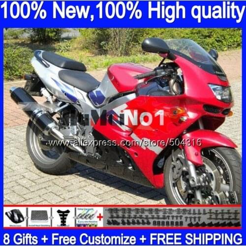 Body For KAWASAKI ZX900 900CC ZX9R 94 95 96 97 Factory red 75MC.45 ZX 900 9 R 9R 900 CC ZX-9R 1994 1995 1996 1997 Fairings