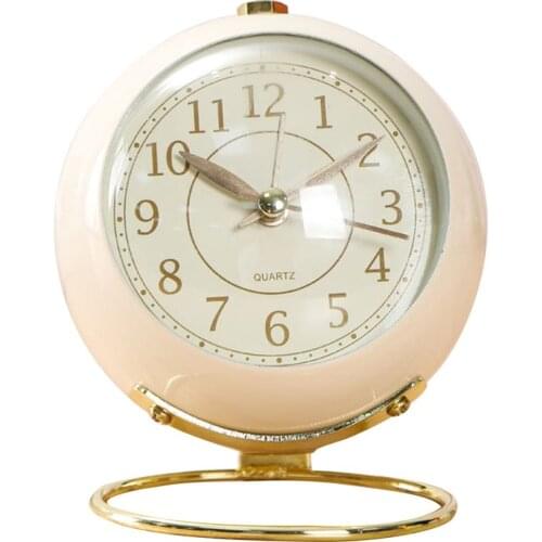 Hot Vintage Alarm Clock Student Stationery Study Alarm Reminder Home Decor Photo Props Luminous Clock For Bedroom Desktop