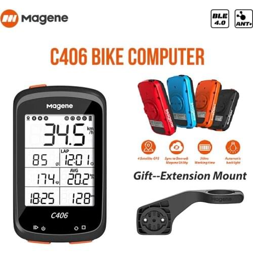 Magene C406 Bike Computer Waterproof GPS Wireless Smart Mountain Road Bicycle Monito Stopwatchring Cycling Data APP