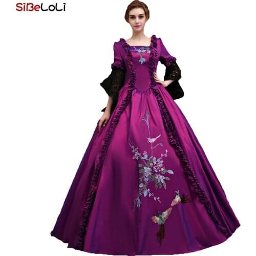 Marie Antoinette Masquerade Dress Victorian Rococo Gown Movie Themed Costumes