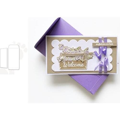 Envelope Metal Cutting Dies Scrapbook Diary Decoration Stencil Embossing Template DIY Greeting Card Handmade New 2021