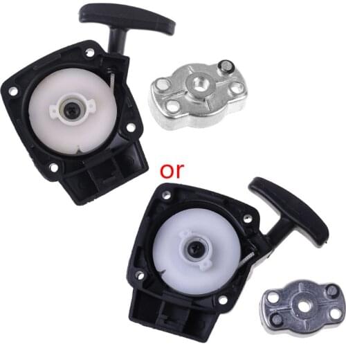 N80B 1Set 26CC 1E34F Brush Cutter Grass Hedge Trimmer Starter with Pulley Plate Replacement for Mitsubish CG260 BC260