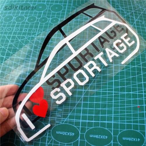 I love my car Decal Funny Creative Sticker Auto Styling Door Window Decoration For kia SPORTAGE accessories
