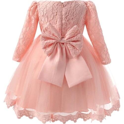 Baby Girls Sleeveless Bow Princess Dress Children Party Clothes Baby 1T Birthday Party Dresses Flower Girls Dresses For Wedding