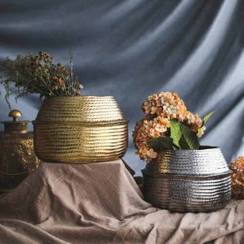 Handmade Ceramic Flowerpot Flowerpot Home Balcony Living Room Handmade Art Simple Pottery Decoration Lucky home vase